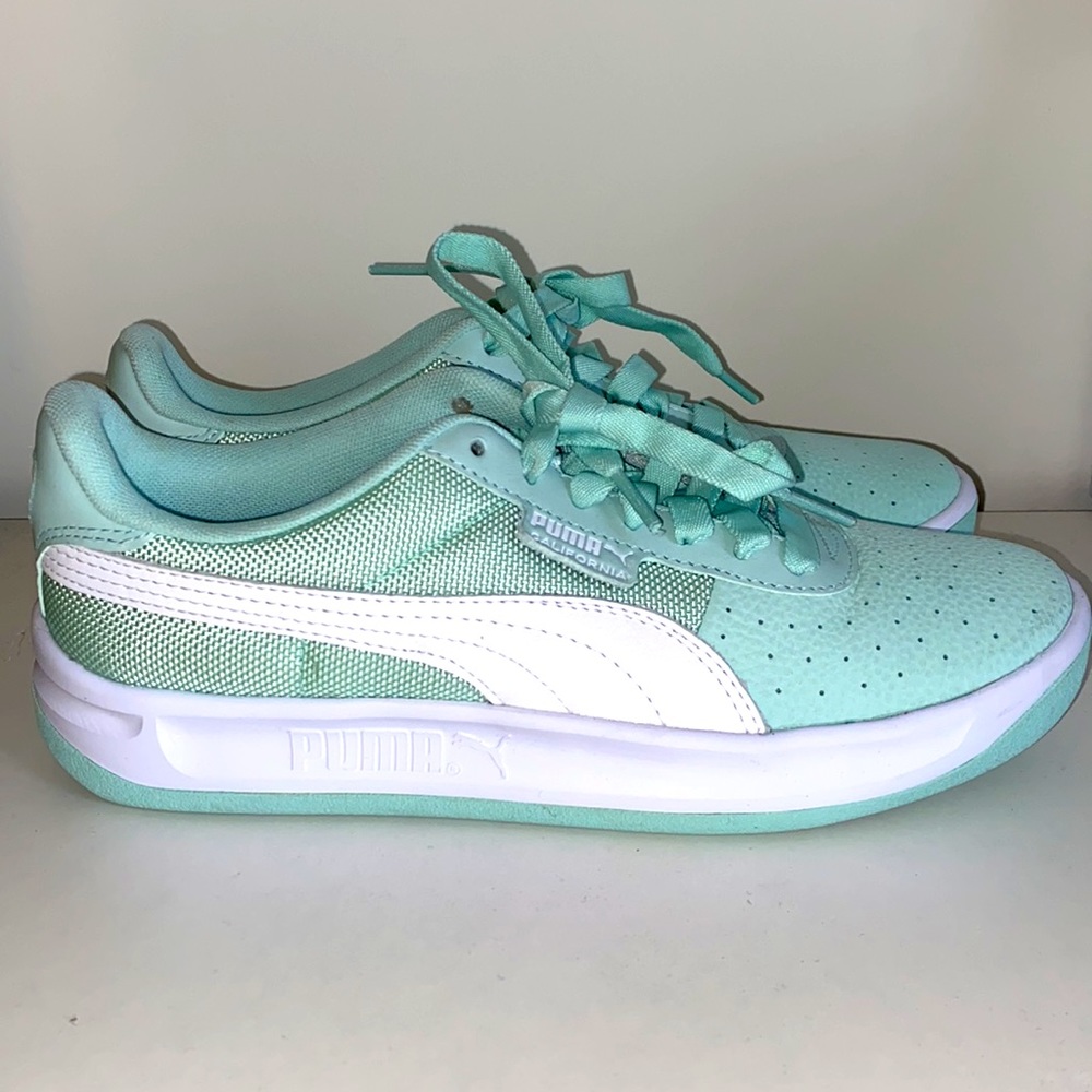 Mint Green Puma California Classic Sneakers